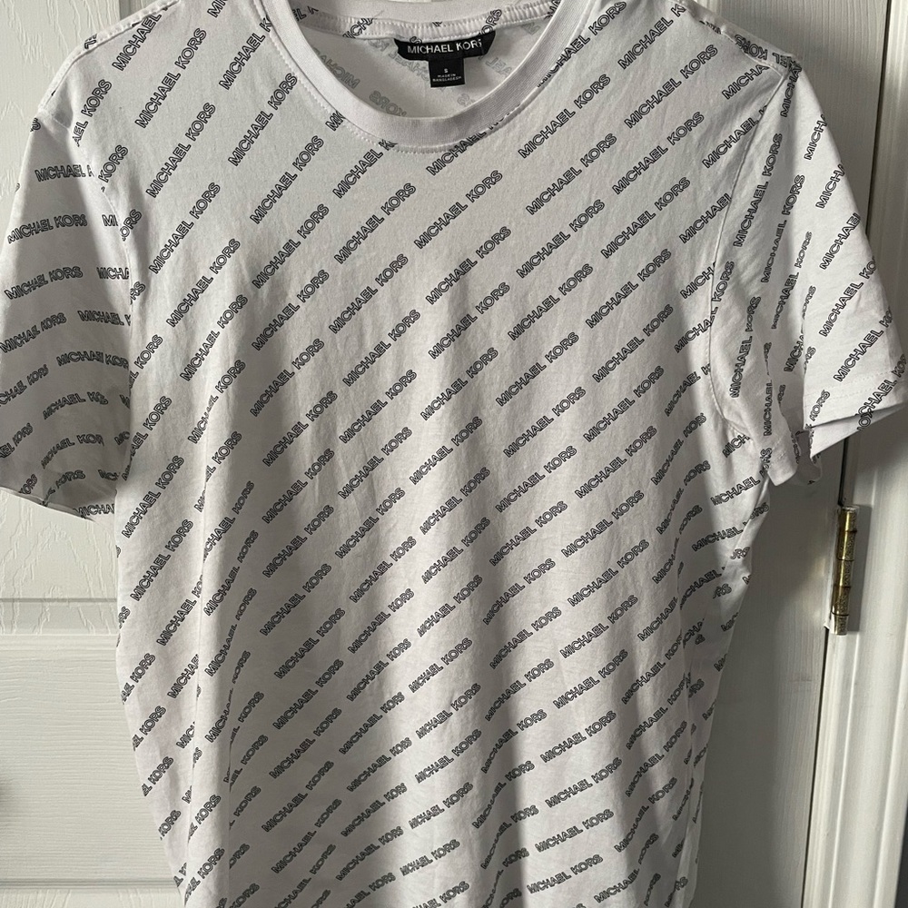 White named MK shirt